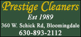 Prestige Cleaners Sponsorship Banner
