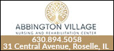 Abbington Rehab & Nursing Center Sponsorship Banner